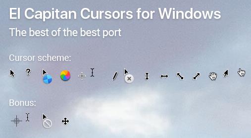 mac mouse cursour for windows 10